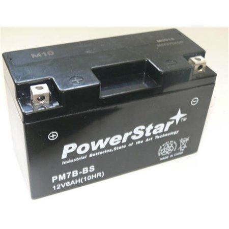 POWERSTAR PowerStar PM7B-BS-F120010W-02 YT7B-4 CT7B-4 AGM Battery for Yamaha YFZ450 Zume 125 YW125 ATV Plus Charger PM7B-BS-F120010W-02